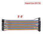 Dupont Line 10CM 20CM 30CM 40Pin Male to Male + Male to Female and Female to Female Jumper Wire Dupont Cable for Arduino DIY KIT
