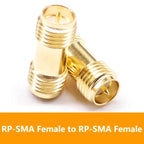 5/20PCS SMA Coupler Adapter SMA Female To RP-SMA Female RF Connector Converter Antenna Radio Male To Female