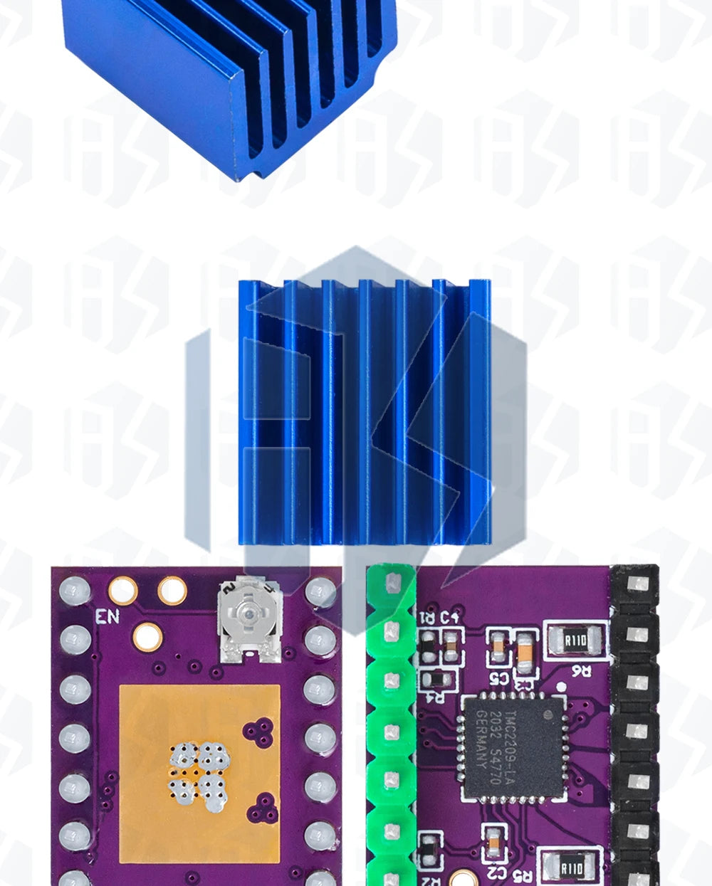 5.5v-28v TMC2130 TMC2209 compatible stepper motor silent driver module 256 subdivision replaces TMC2208 A4988
