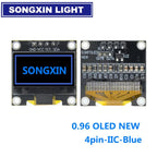 SAMIROB 0.96 Inch OLED SSD1306 White/Blue/Yellow 128X64 IIC I2C Serial Display Module 12864 LCD Screen Board For Arduino