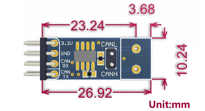 SN65HVD230 CAN Bus Module Transceiver Interface for Arduino STM32 Controller Communication Development Board