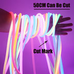 220V COB Strip White /Red /Ice Blue /Pink /Yellow /Purple Waterproof Home Decor Outdoor Lamp Flexible LED Neon Ribbon Light