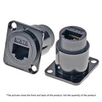 1pc Metal D Type Module RJ45 CAT6&USB 2.0/3.0&Type C&HDMI-Jack Socket Through Network Panel Mounting Electronic Connector