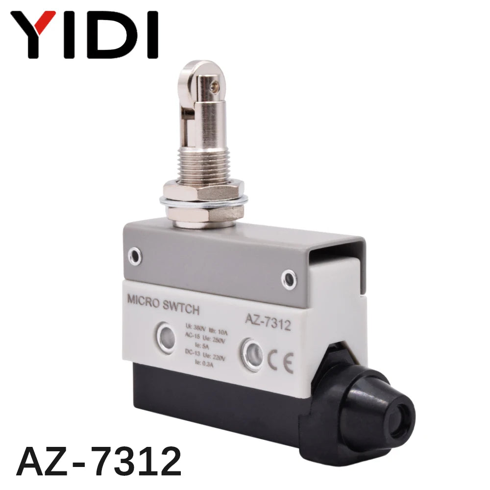 YIDI Waterproof Micro Limit Switch 10A 250V Roller Lever Arm AZ-7312 AZ-7311 AZ-7121 Horizontal Type