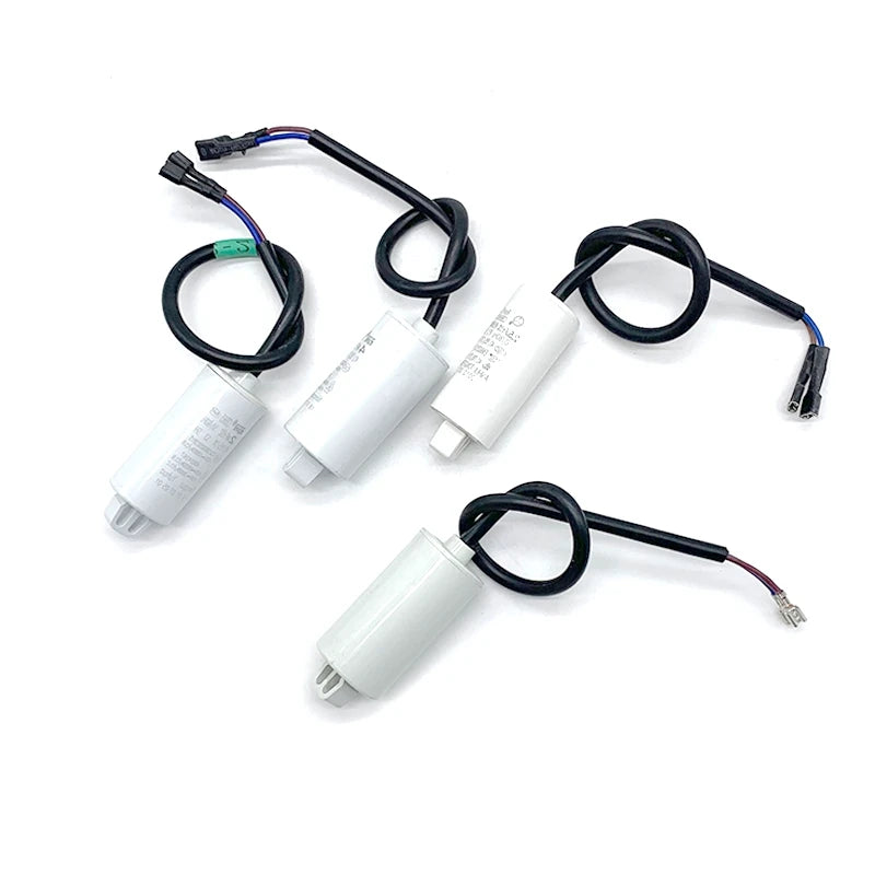 2 Pieces Refrigerator Freezer Capacitor with Wire Motor Starting Capacitor CBB65A-2 2.5uF 3UF 4UF 450V