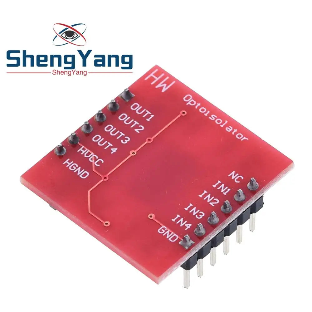 TZT TLP281 4 CH 4-Channel Opto-isolator Module For Arduino Expansion Board High And Low Level Optocoupler Isolation 4 Channel
