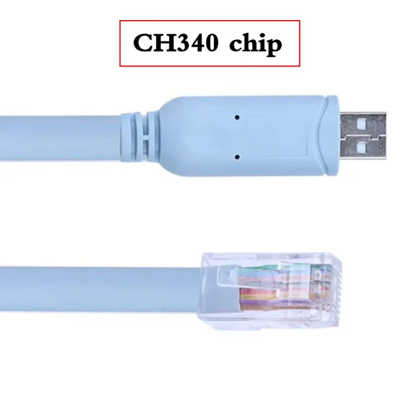 1m-5m USB RS232 to RJ45 8P8C Serial Control Cable USB to RJ45 Serial CONSOLE Debugging Cable FTDI FT232R+ZT213 chip/CH340 chip