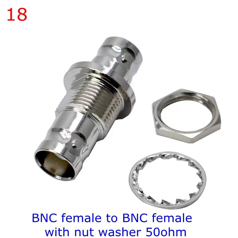 Q9 BNC Male Female Connector Tee Type 3Way Splitter BNC To BNC Male Female 90 Degree Right Angle Brass RF Coaxialc