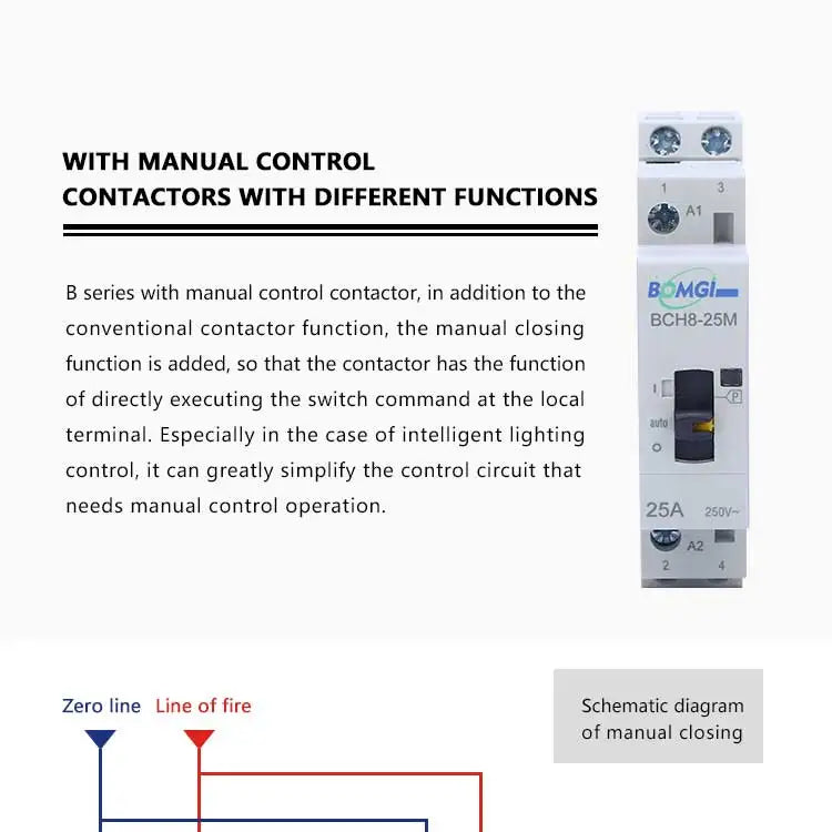 Ac Contactor 220V Din Rail Modular Single Phase 16A 25A Mini 24V 220 V 2No 2Nc 110V Electric 230V Silent Electronic Relay Rele D