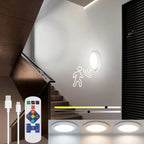 Magnetic Wireless Motion Sensor Ceiling Light USB Rechargeable 4000mAh Dimmable 3000K-6000K Remote Wall Lamp for Indoor