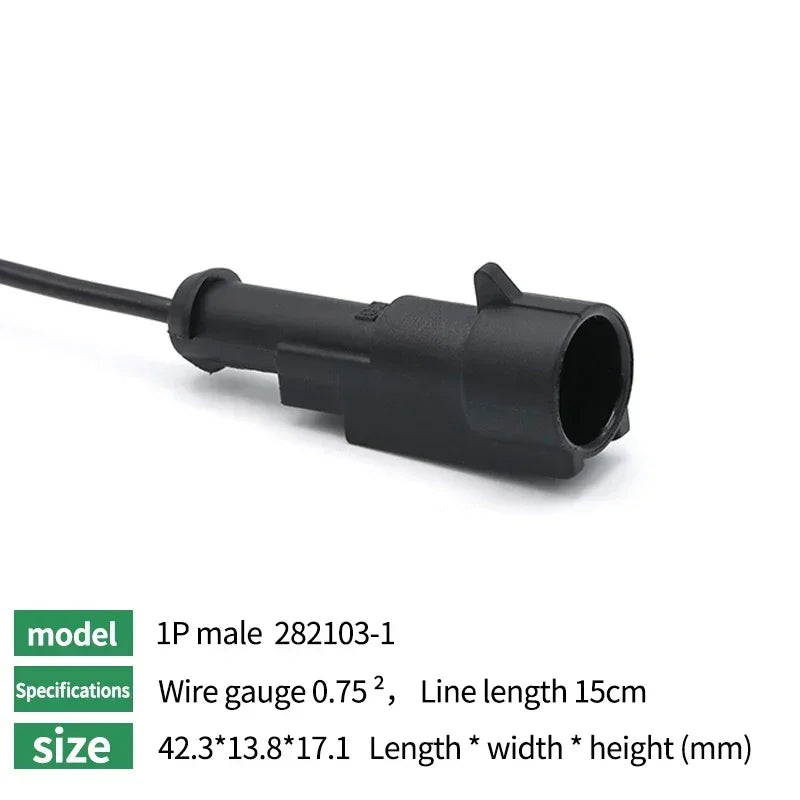 5/20/100 Sets 1/2/3/4/5/6 Pin Way Waterproof Electrical Wire Connector Plug 1.5mm Terminals 2Pin HID Plug Auto Xenon Lamp Plug
