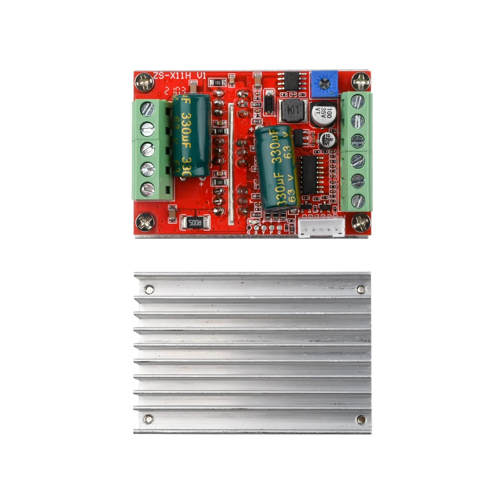 ZS-X11H DC 6-60V 400W Three Phase DC Brushless Motor Controller BLDC PWM Hall Motor Control Driver Board 12V 24V 48V