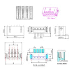 10sets Sh1.0 Jst1.25 Ph2.0 Xh2.54 Sh/jst/zh/ph/xh Horizontal / Vertical Smd Pin Header + Housing + Terminal Set 2.54mm