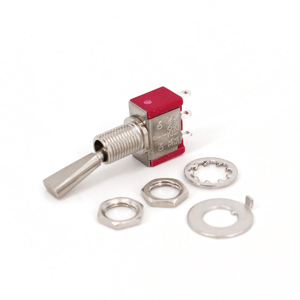 Salecom T80-T U/U2 Series Flat Handle Remote Control Mini Toggle Switch 6.35mm Panel Mount 5A/125VAC