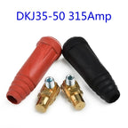 2Pcs 315A DKJ35-50 Electric Socket Welding Machine Quick Fitting Cable Connector Plug TIG Welding Cable Panel Connectors Plug