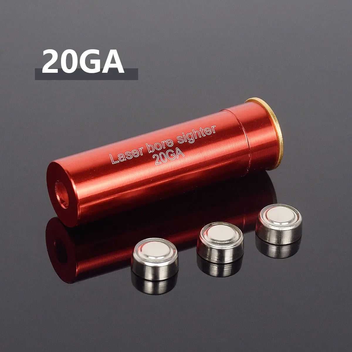 12GA 20GA .308 .223 5.45x39 7.62x39 9x19mm.338 Gauge Red Laser Bore Sighter Training Bullet Boresighter CAL Cartridge Caliber