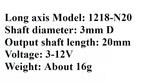 Micro Mini N20 Gear Motor DC 3V 6V 12V 4-381RPM High Torque Metal Electric Gear Reduction Motor Slow Speed Gear Motor Gearbox