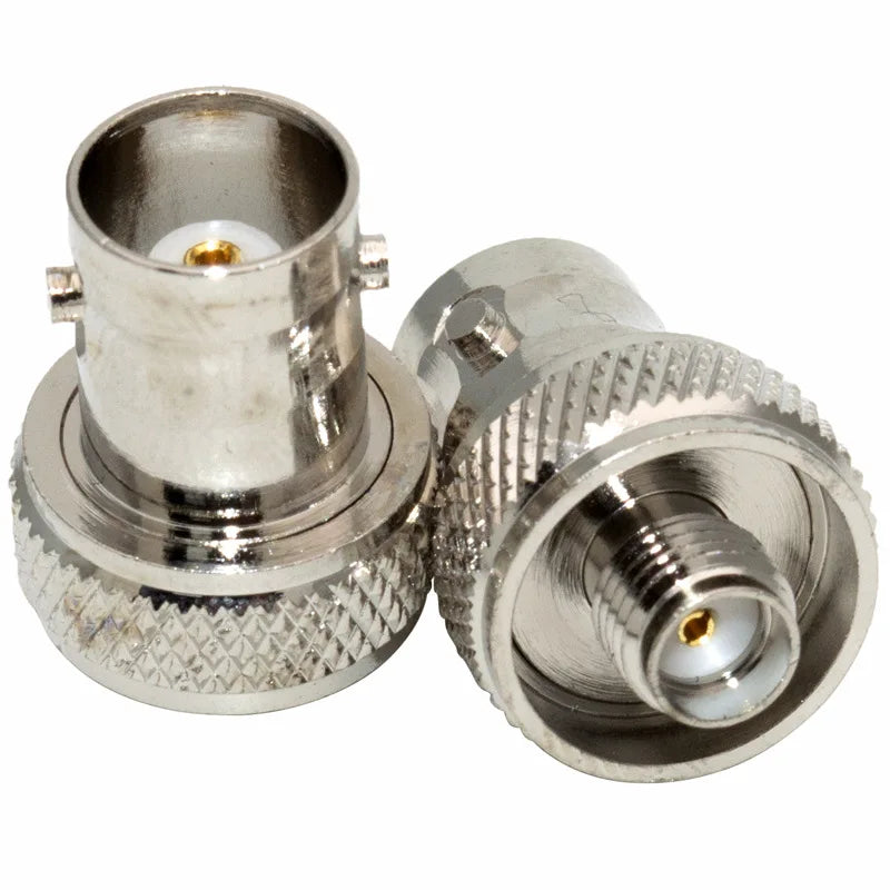SMA Female To BNC Female Adapter Walkie Talkie Connector SMA to BNC For Two Way Radio BaoFeng UV-5R FD-880 Nickel Plated