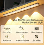 LED Cabinet Light USB Rechargeable Motion Sensor Dimmable LED Night Lamp For Kitchen Wardrobe Closet Home Lighting 20/30/40/50CM