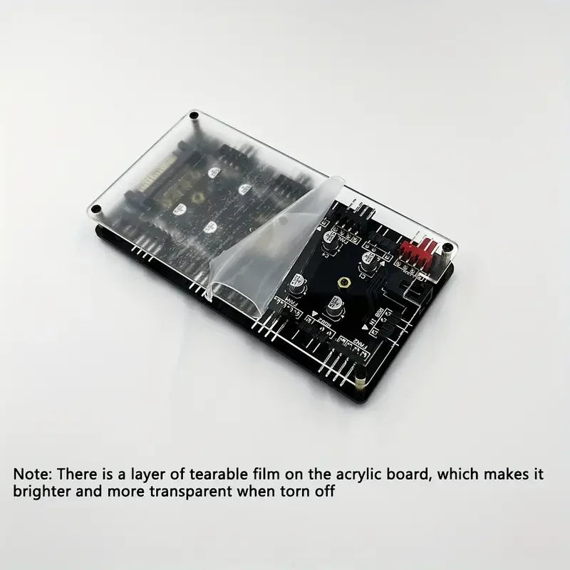 This ARGB Cooling Fan Kit Includes Five 120mm Cooling Fans and a PWM ARGB 2-in-1 Hub, Suitable for Computer Cases (Forward Fan)