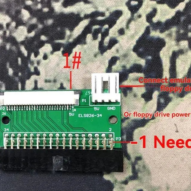 Essential USB to 34Pin 26Pin Floppy Converter Cable 1.0MM FFC/FPC 34P to 26P USB to FLOPPY Disk Connector 896C