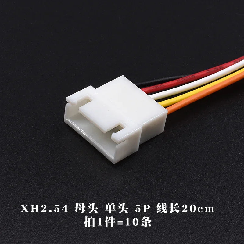 10PCS JST XH2.54 XH 2.54mm Wire Cable Connector 2P/3P/4P/5P/6 Pin Pitch Male Female Plug Socket 10cm/20cm/30cm Length 26AWG