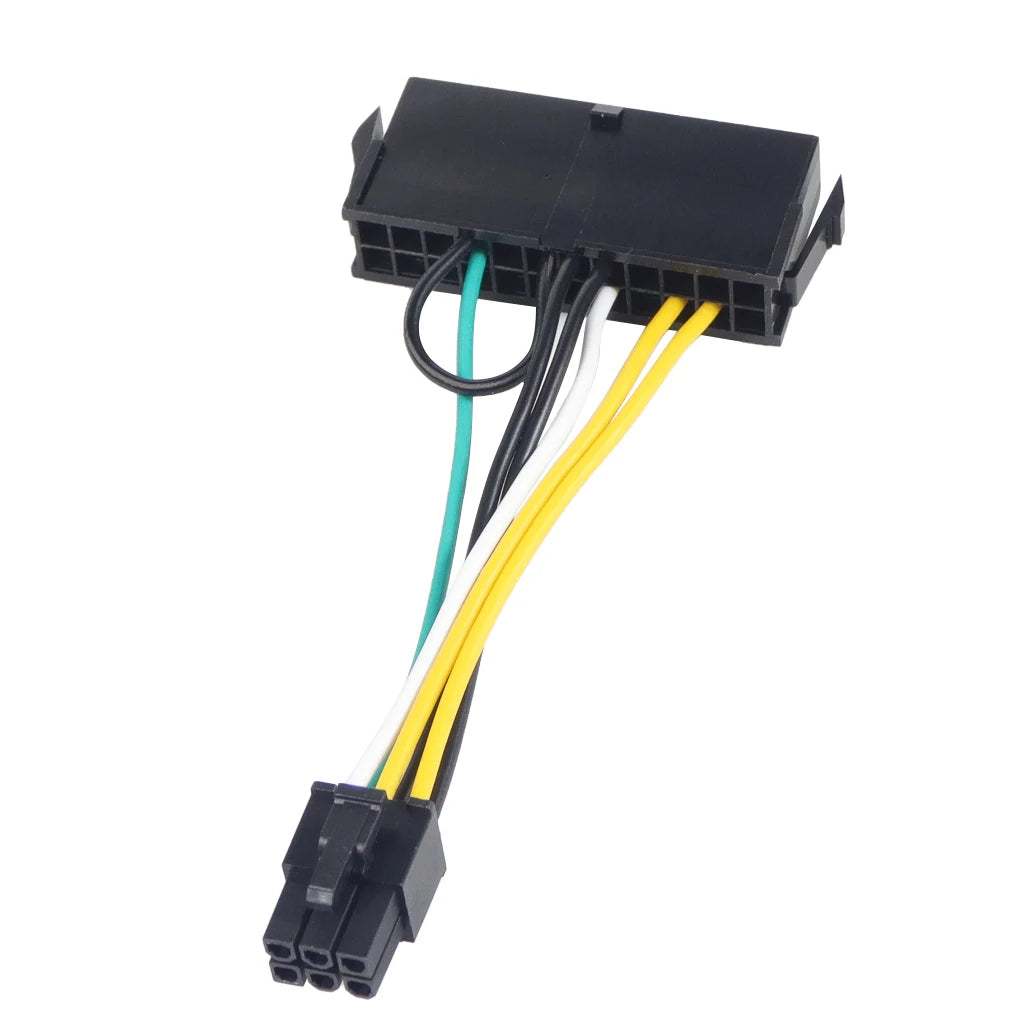 24Pin to 6Pin Power Supply Cable Cord 24p to 6p 18AWG Wire for Lenovo for DELL for Acer 3050 6 PIN Motherboard Adapter Cable