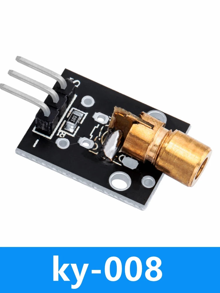 KY-008 650nm Laser Transmitter Module with Laser Sensor Module Non-Modulator Tube Laser Receiver Module Kit
