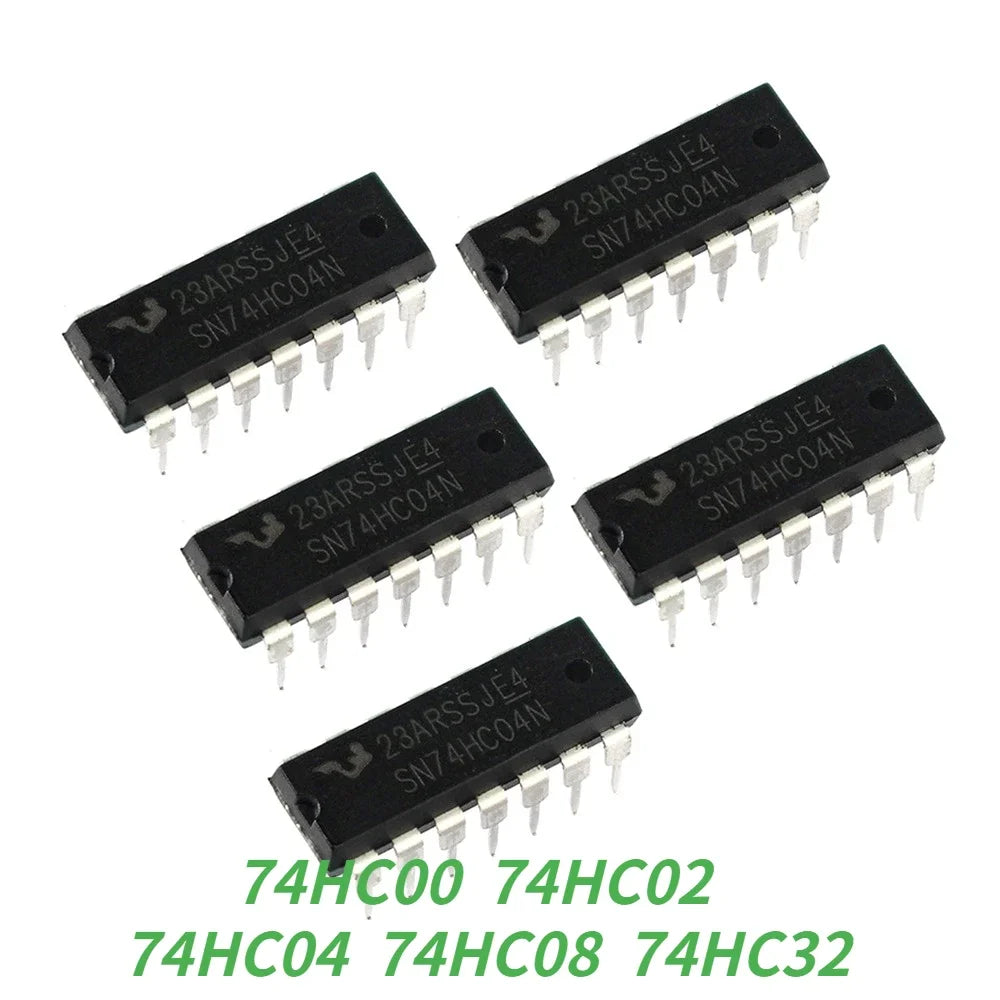 30/50PCS 74HC Integrated Circuit Logic IC DIP DIY Assortment Kit  5 Values and 30 values IC Chip DIP Register Driver Kit