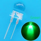 50pcs 10mm White Red Green Blue Yellow Diode Led Round 0.5W Power Light 3.2~3.6V LED Lamp Bead Light-emitting Diodes 30KMCD Bulb