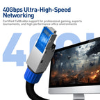 ZoeRax 1PCS RJ45 CAT8 CAT7 CAT6A Toolless Ethernet Cable Connector Shielded Network Cable Plug for 22~26AWG STP Lan Cable