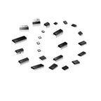 Qixinruite   100% nuevo original MCP3008 MCP3008-I/P DIP-16 MCP3008-I/SL SOP-16 convertidor de analógico a digital