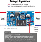 LM2596 DC DC Step Down Converter Voltage Regulator LED Display Voltmeter 4.0~40 to 1.25-37V Buck Adapter Adjustable Power Supply