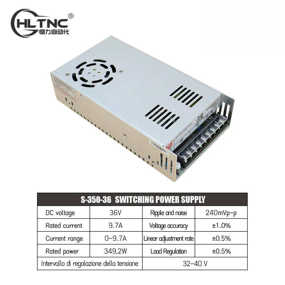 CNC Router Kit 4 Axis Nema23 3N 3A 4.2A Stepper Motor Driver TB6600 DM542 DM556 + USB Mach3 Controller + 350W 36V Power Supply
