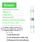 10-200pcs Welding Ring Heat Shrink Tube Terminal Waterproof Electrical Connection Solder Seal Wire Connectors Butt Splice