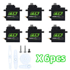 PTK 7465W MG Waterproof servo Metal gear 9g micro servo 5mm 180° robotic model aircraft fixed wing digital servo