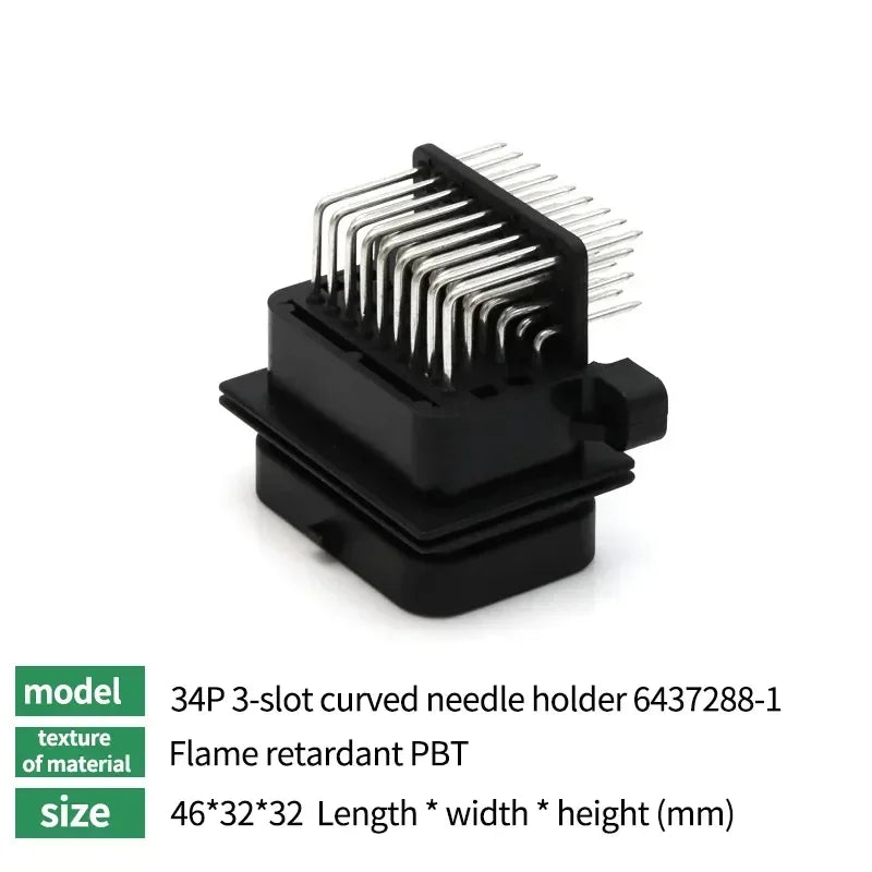 1/10/50 PCS 26/34pin AMP Waterproof Automobile Connector PCB To Board ECU Plug Domestic Needle Bender 6437288-3 4-1437290-0