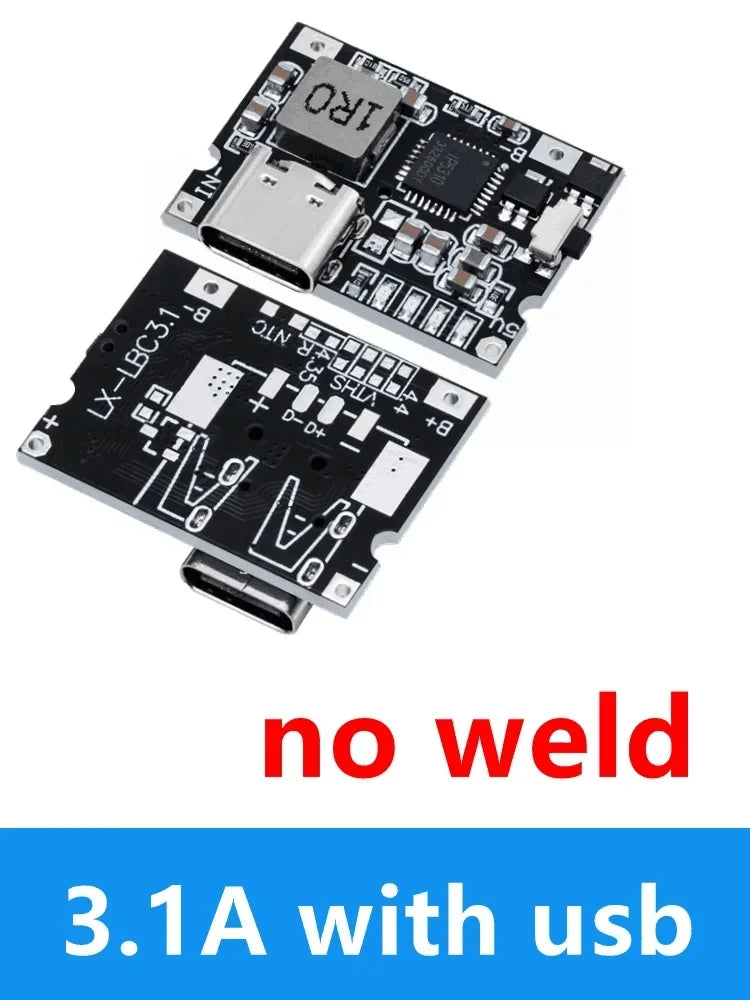Type-C USB 5V 3.1A Boost Converter Step-Up Power Module IP5310 Mobile Power Bank Accessories With Switch LED Indicator