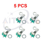 1-10PCS EC11 Rotary Encoder Code Switch/EC11/Audio Digital Potentiometer With Switch 5Pins Handle Length 20mm