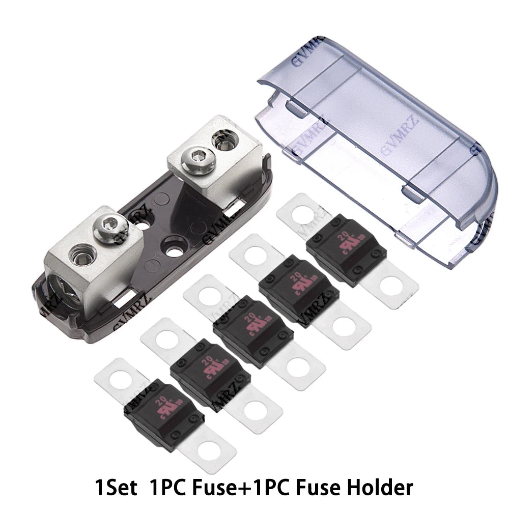 1Set 20A 30A 40A Car Audio Auto Mini ANL AFS Car Fuse Holder Block with Fuse 100A 150A 200 MINI ANL 32V Good Quality 50A 60A 80A