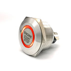 19mm 22mm 25mm 30mm Laser 'ENGINE START STOP' Engine Button ON OFF Ring Illuminated Momentary Push Button Switch+CE+RoHS
