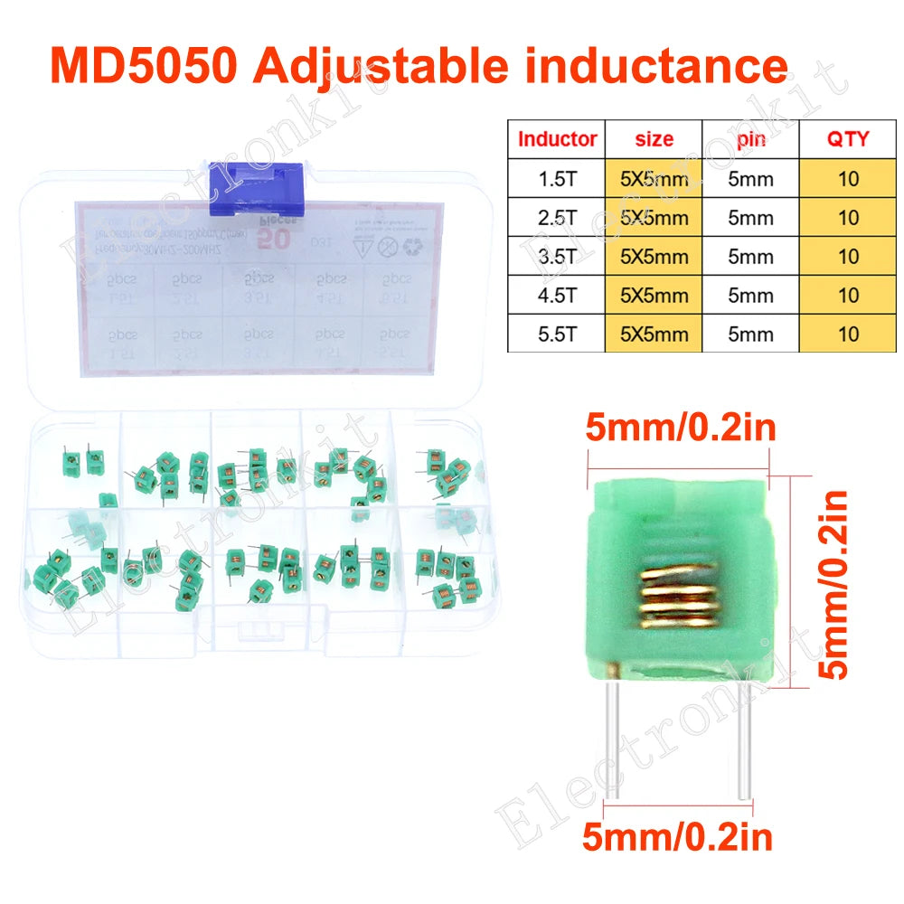2.2uH 3.3uH 4.7uH 10uH 22uH 47uH 68uH 100uH 220uH 1mH 4.7mH 10mH 100mH Toroid Core Choke Color Ring Power Inductor Assorted Kit