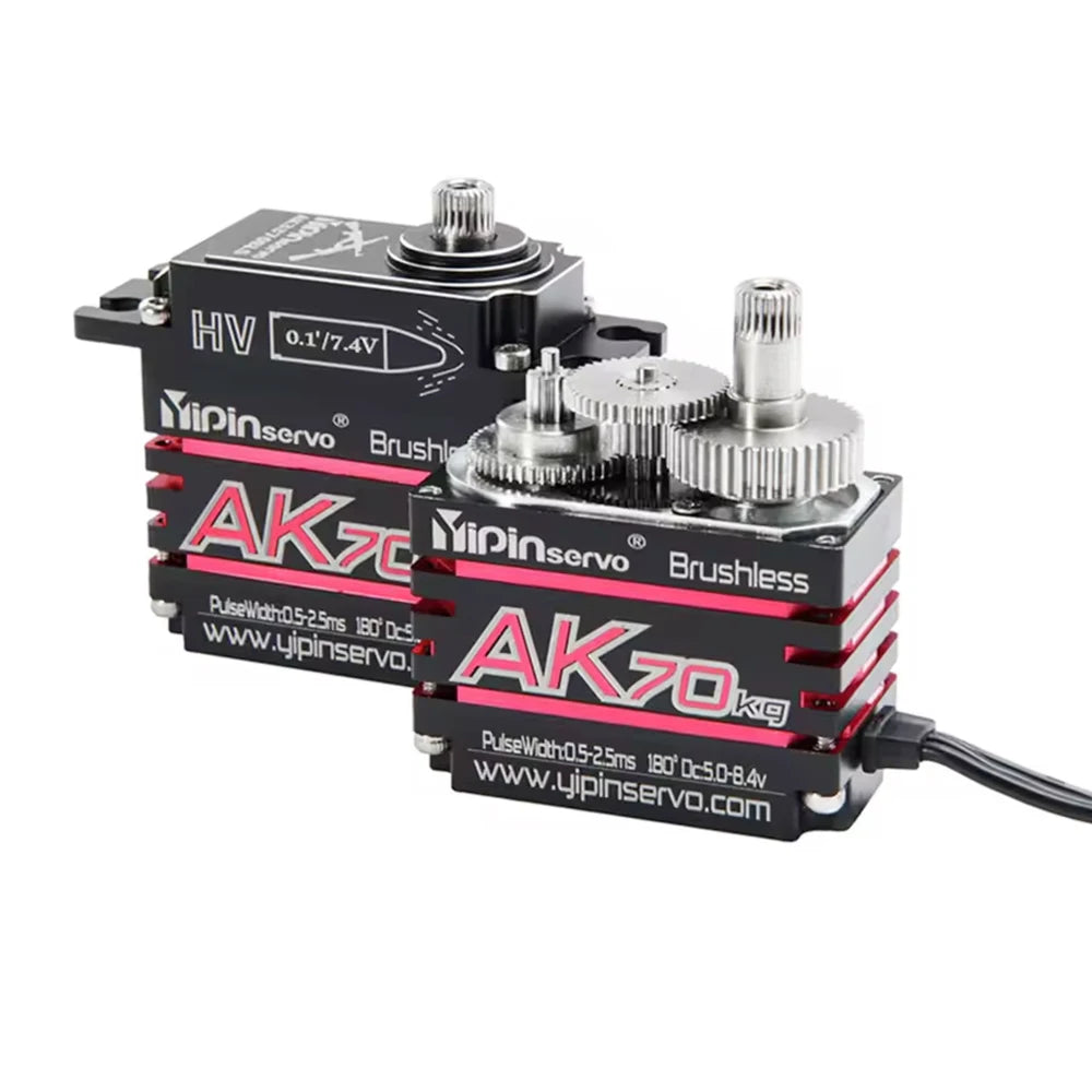 70kg AK70 47kg Brushlessfor Servo PWM Magnetic Coding Servo Motor CNC Aluminium Shell Metal Gear for Rc Car 1/8 1/10 1/12