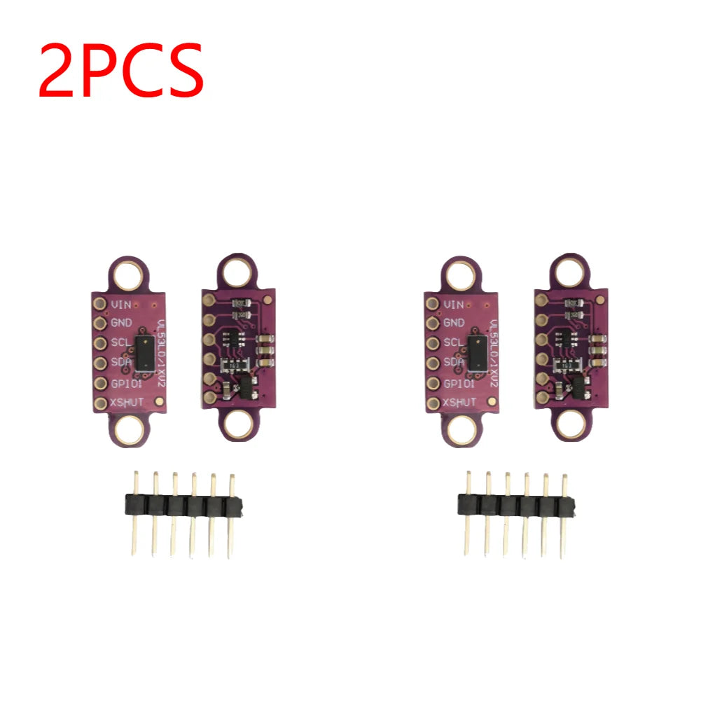 1-50PCS VL53L0X Time-of-Flight (ToF) Laser Ranging Sensor Breakout 940nm 3-5V GY-530 VL53L0X V2 Laser Distance Module IIC