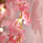 1PC Cherry Blossom String Light 20LED Garland Artificial Flower Garland Vines Fairy Lights For Bedroom Wedding Party  Decoration