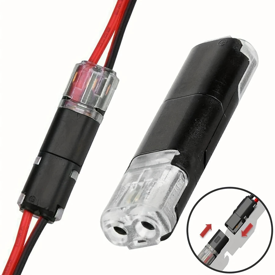 10-50pcs 2 Pin Way Plug Waterproof Electrical Connector Car Wire Cable Automotive Electrical Connector Strip Terminal Connection