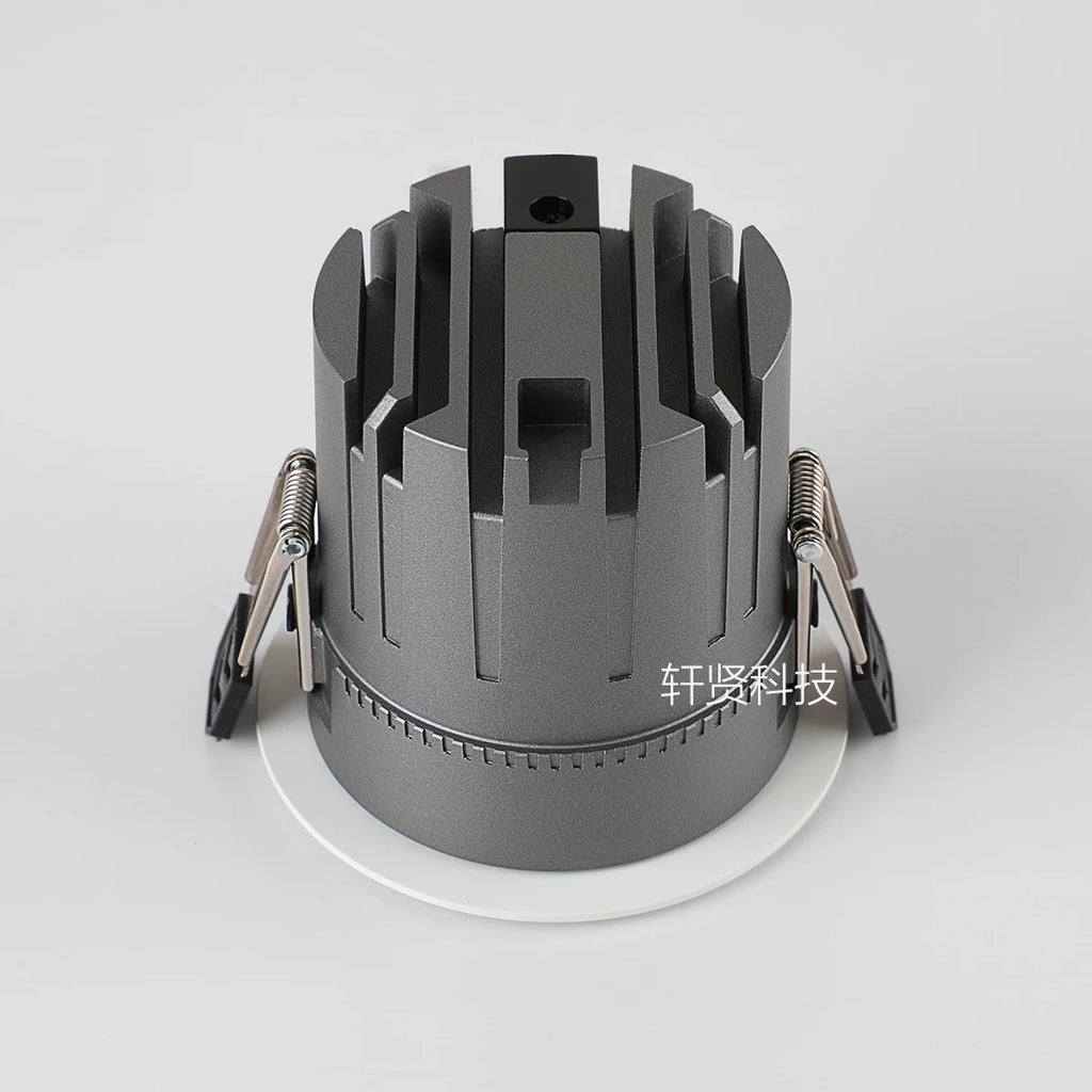 Recessed Zigbee DALI 5 CCT Switchable Matter Tuya BLE Smart LED Spotlight Dimmable Black White Aluminum Ceiling Lamp