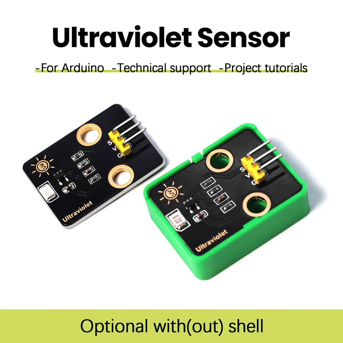 GUVA-S12SD Solar UV Ultraviolet Sensor DIY Electronic Building Blocks For Arduino/Kidsblock/Mixly/Python Programming