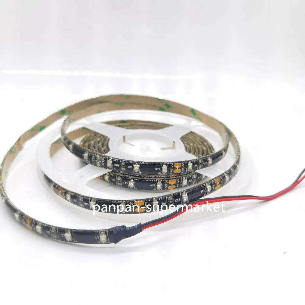 LED Strip Light 600nm True Orange SMD 5050 3528 Strip Ribbon Diode Tape Rope Lights 1m/5m 12V Flexible Strip String Lamp