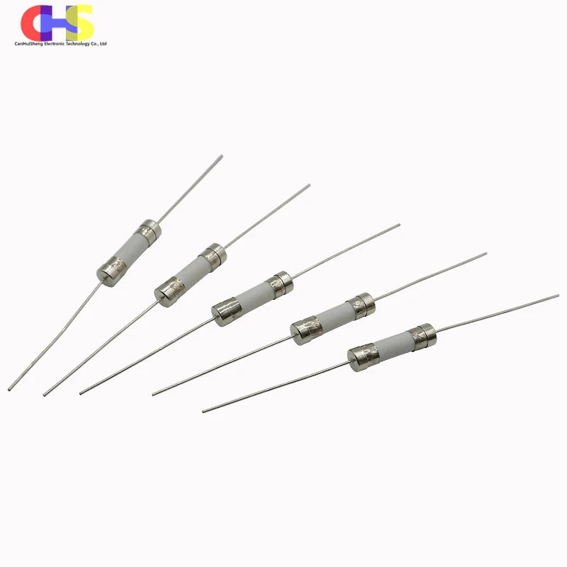 (10-50pcs) 5*20mm Fast Blow Ceramic Fuse With Axial Leads 5x20mm 250V 0.5A 1A 2A 3A 4A 5A 8A 10A 12A 15A 20A Fast Acting Fuse